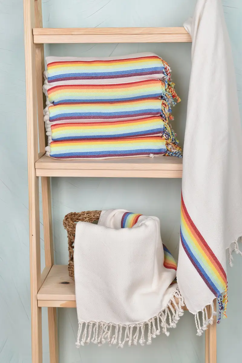 Personalized Gift, Monogram Turkish Towel, Mother Of The Groom Gift, Friends Beach Towel, Gym Towel, 70x40 Cotton Striped Towel, Sand-free towel - 4