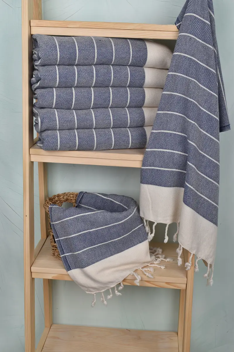 Brautjungferngeschenke, Hochzeitsbevorzugungen, Geschenk für Hochzeitstag, türkisches Handtuch Handtuch, Gasttuch, Mutter des Bräutigamgeschenks, 36x16 Baumwollstreifentuch - 3