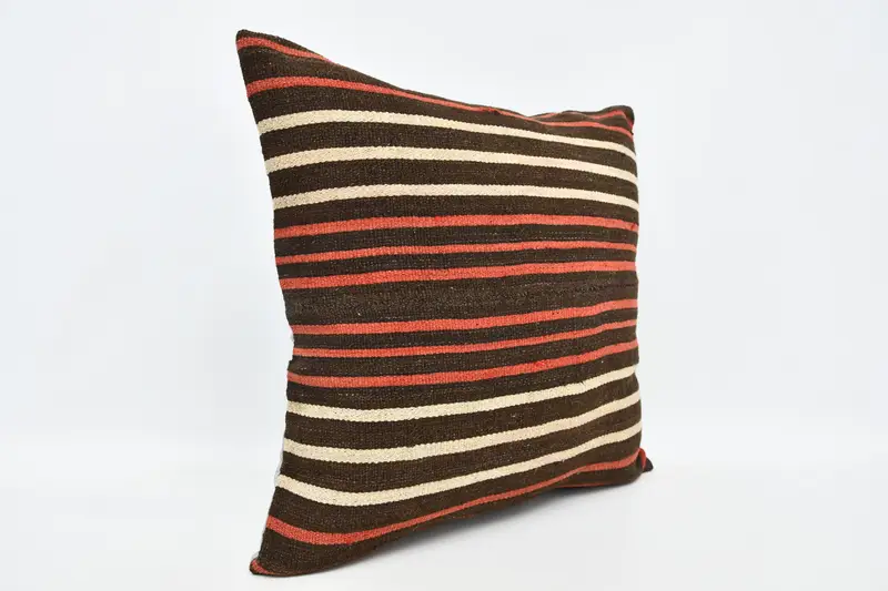 Vintage Cushion Case, Antique Pillows, Pillow for Couch, 20x20 Red Cushion Cover, Outdoor Patio Cushion Cover, Turkish Pillow, Pillow Sham - 3