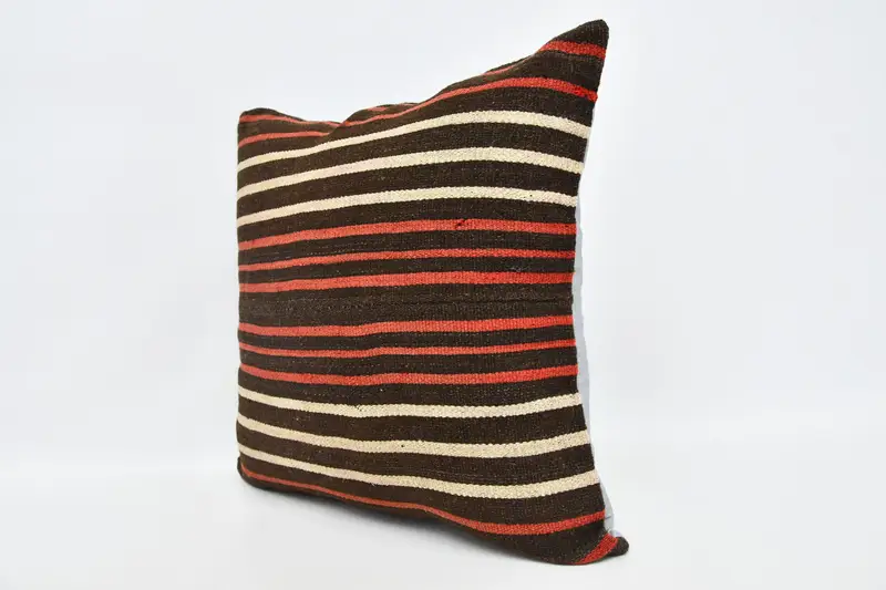 Vintage Cushion Case, Antique Pillows, Pillow for Couch, 20x20 Red Cushion Cover, Outdoor Patio Cushion Cover, Turkish Pillow, Pillow Sham - 4