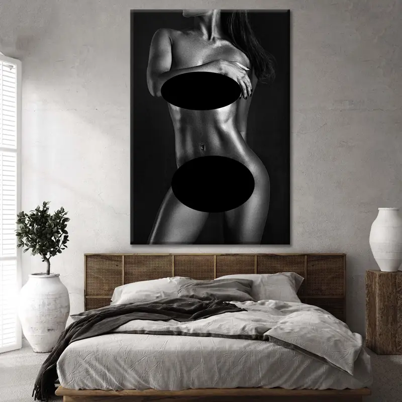 Sexy Girl Body Decor, Sexy Wall Print, Female Print, Erotic Nudity Wall Art, Erotic Nude Art, Woman Silhouette Art, Nude Woman, Mature - 1