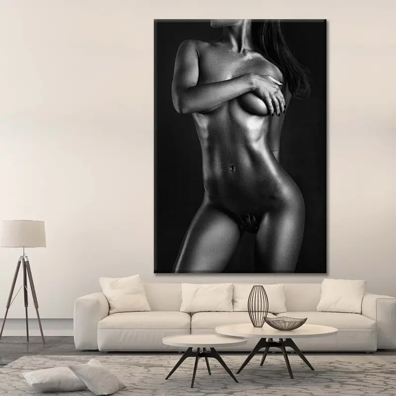 Sexy Girl Body Decor, Sexy Wall Print, Female Print, Erotic Nudity Wall Art, Erotic Nude Art, Woman Silhouette Art, Nude Woman, Mature - 2