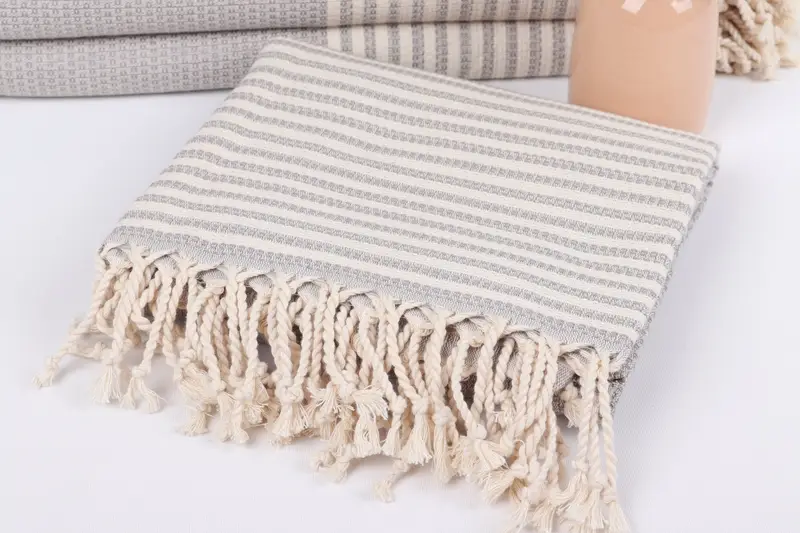 Organic Towel, Valentines Gift, Custom Wedding Gifts, Girls Weekend Favors, Home Decor Gifts, 68x40 Cotton Striped Towel, Best Beach Towel - 5
