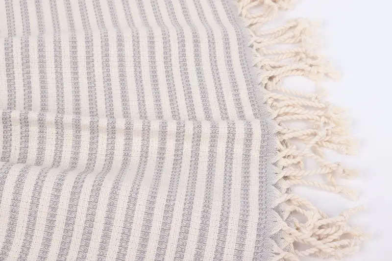 Organic Towel, Valentines Gift, Custom Wedding Gifts, Girls Weekend Favors, Home Decor Gifts, 68x40 Cotton Striped Towel, Best Beach Towel - 8