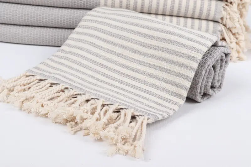 Organic Towel, Valentines Gift, Custom Wedding Gifts, Girls Weekend Favors, Home Decor Gifts, 68x40 Cotton Striped Towel, Best Beach Towel - 4