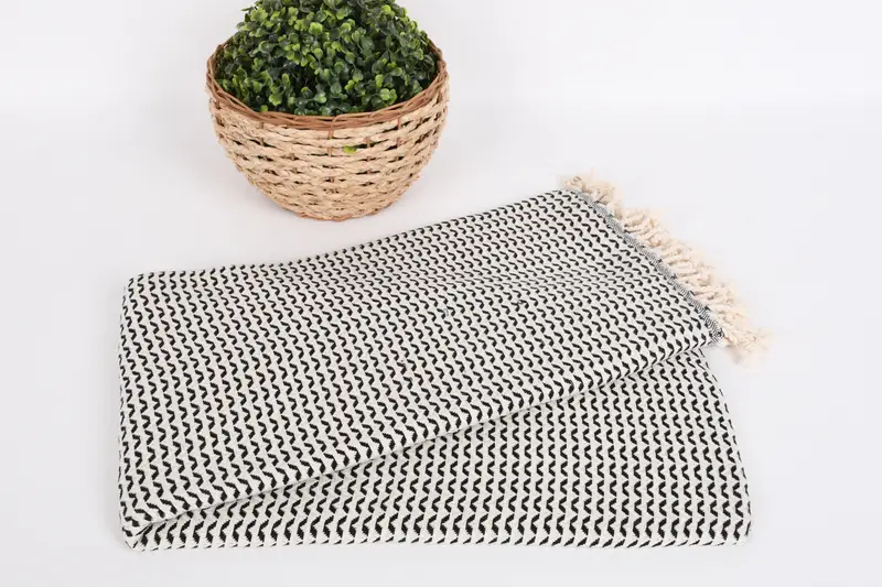 Scarf Towel, 70x40 Cotton Diamond Towel, Wedding Favors, Summer Towel, Peshtemal Towel, Personalized Gift, Bridal Shower Favor, Wedding Towel - 4