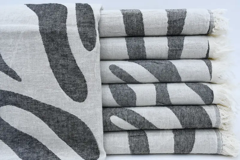 Turkish bath towel for spa, Embroidery Towels, 70x40 Cotton Patterned Towel, Luxury towel, Handmade Gift, Unique Wedding Gift, Lightweight towel - 1