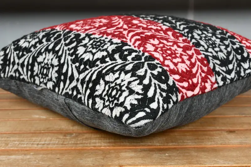 Kilim Pillow, Tribal Pillow Cover, 18x18 Red Pillow Sham, Meditation Cushion Cover, Cushion Case, Kilim Pillow Cover, Vintage Kilim Pillow - 3