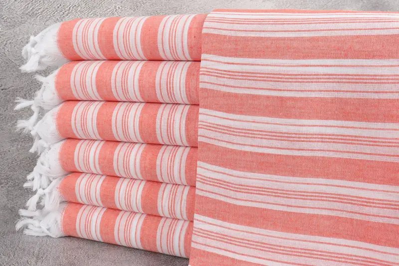 70x40 Cotton Striped Towel, Spa Towel, Gifts For Him, Best Friend Wedding Gift, Bachelor Party Gifts, Bachelorette Party Favors, Embroidered Towel - 1