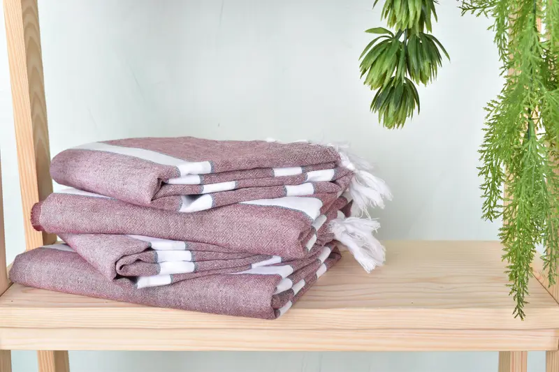 Wedding Favors, Personalized Towel, Personalized Gifts, Eco-friendly Turkish peshtemal towel, Bathroom Towel, 70x40 Cotton Striped Towel - 7