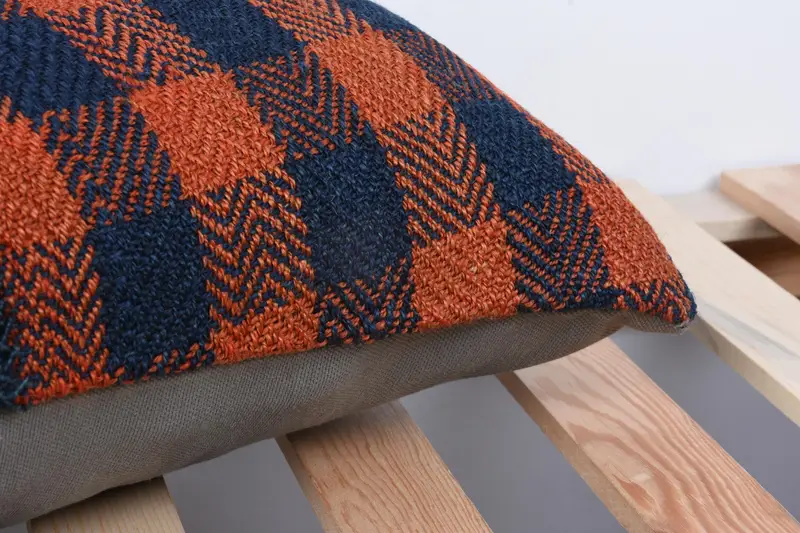 Vintage Kilim Pillow, Bench Cushion Cover, Ethnic Pillow, Home Decor Pillow, Interior Designer Pillow, 12x24 Orange Pillow, Pillow Cover - 7