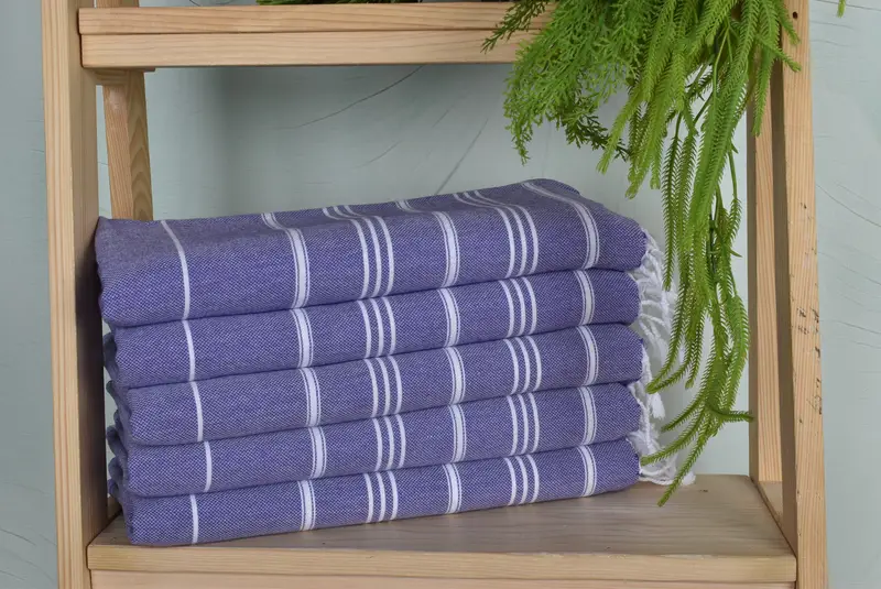 Personalized Home Gift Wedding, Gift For Bride, Small Bath Towels, 40x24 Cotton Striped Towel, Monogrammed Hand Towel, Kitchen Towel, Gifts For Him - 1