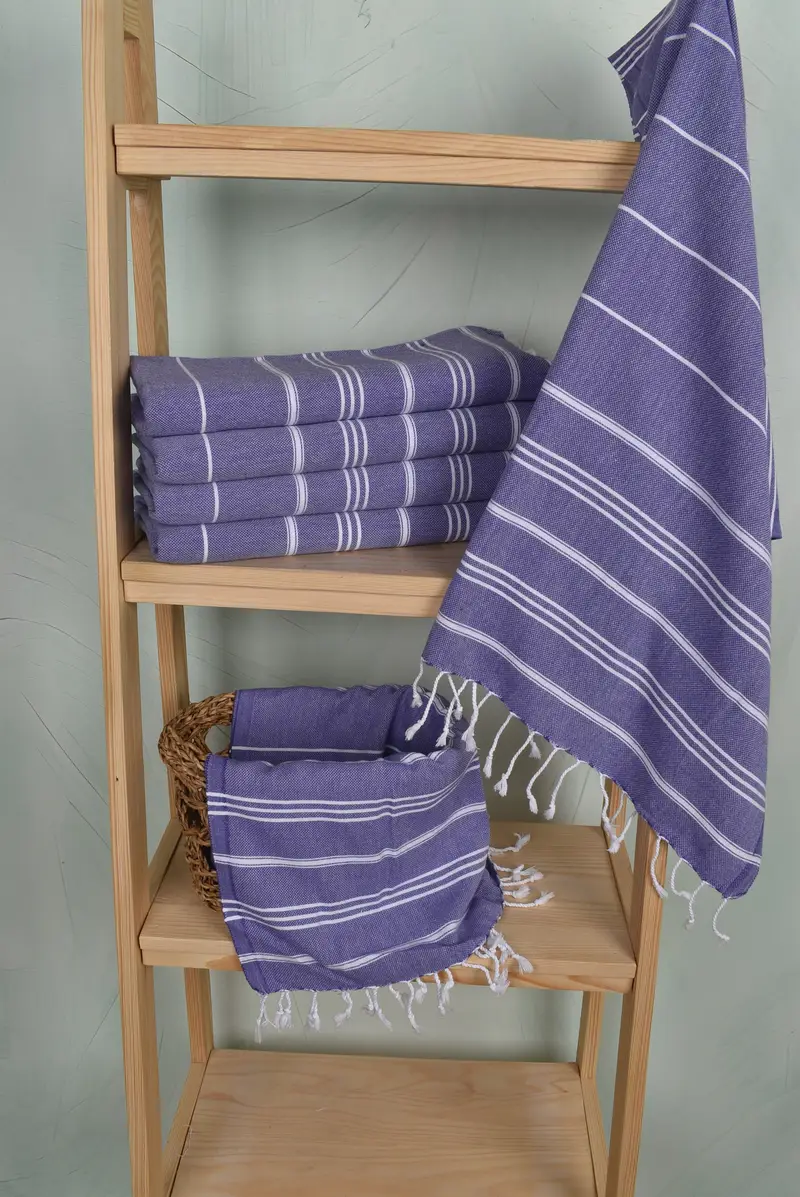 Personalized Home Gift Wedding, Gift For Bride, Small Bath Towels, 40x24 Cotton Striped Towel, Monogrammed Hand Towel, Kitchen Towel, Gifts For Him - 3