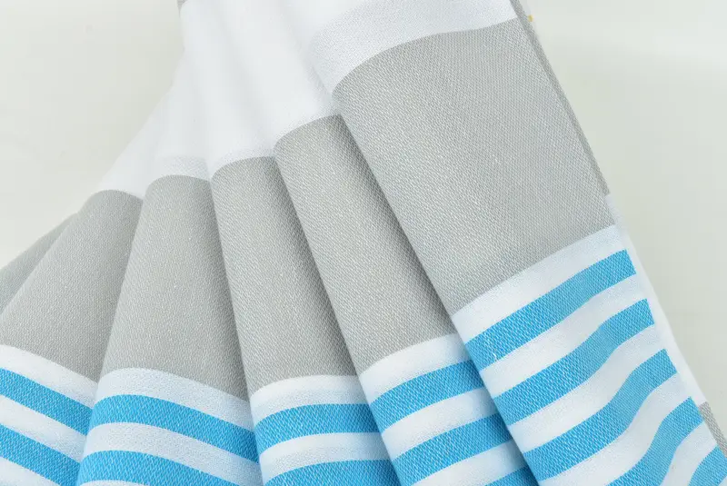 Housewarming Gift, Monogrammed Turkish Towel, Pool Towels, 70x40 Cotton Striped Towel, Turkish bath towel, Employee Gifts, Personalized Beach Towel - 5