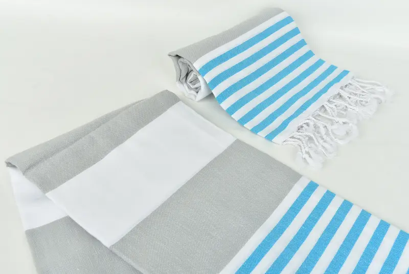 Housewarming Gift, Monogrammed Turkish Towel, Pool Towels, 70x40 Cotton Striped Towel, Turkish bath towel, Employee Gifts, Personalized Beach Towel - 7