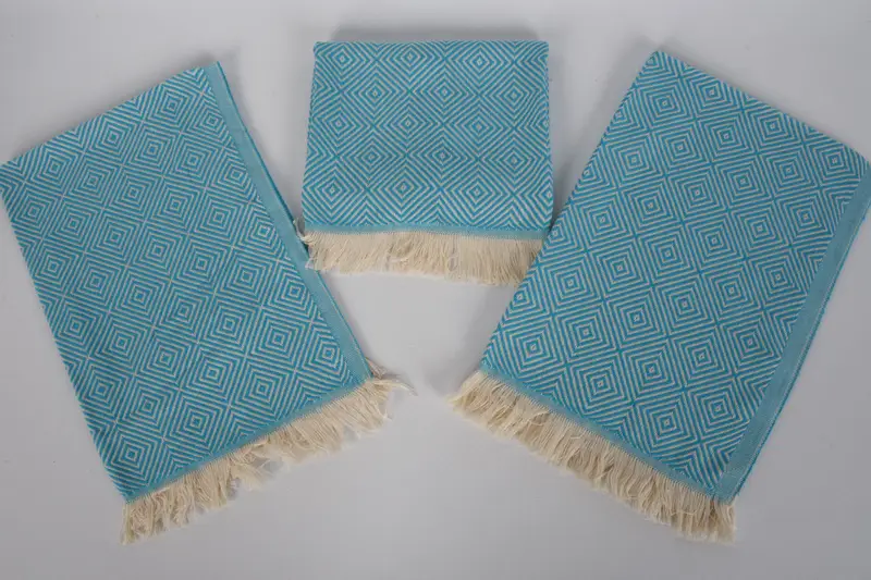Favores de boda, regalo de boda hecho a mano, toalla de mano de monograma, toalla de mano turca, regalo personalizado para él, toalla de diamante de algodón de 28x20, regalo de verano - 6