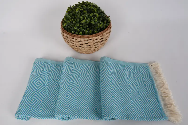 Favores de boda, regalo de boda hecho a mano, toalla de mano de monograma, toalla de mano turca, regalo personalizado para él, toalla de diamante de algodón de 28x20, regalo de verano - 8