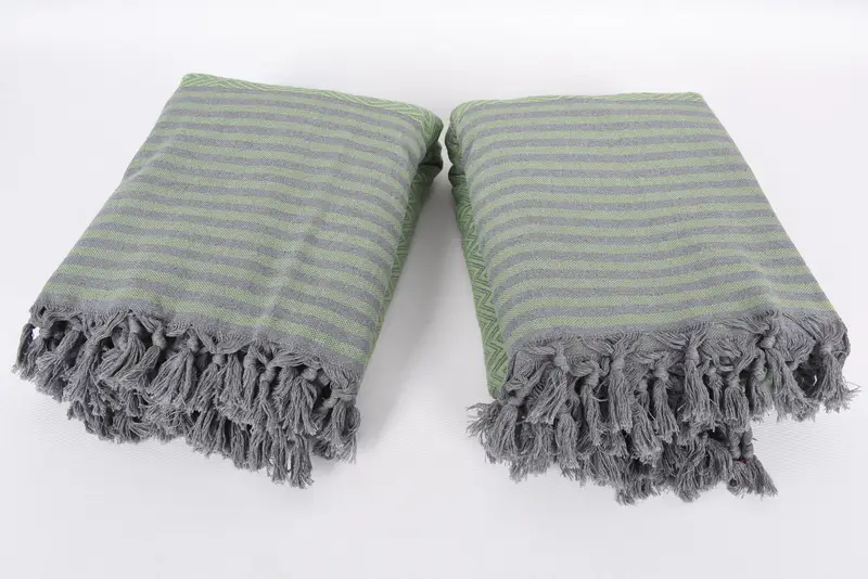 Gift For Wedding Day, Unique Gift, Turkish Blanket, Monogram Blanket, Custom Blanket, 104x80 Cotton Diamond Towel, Shower Curtain, Organic Throw - 6