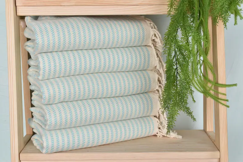 Bridesmaid Gift, Sand-free towel, Handmade Gift, Embroidery Towel, 70x40 Cotton Polka Dot Towel, Personalized Beach Towel, Embroidered Turkish Towel - 2