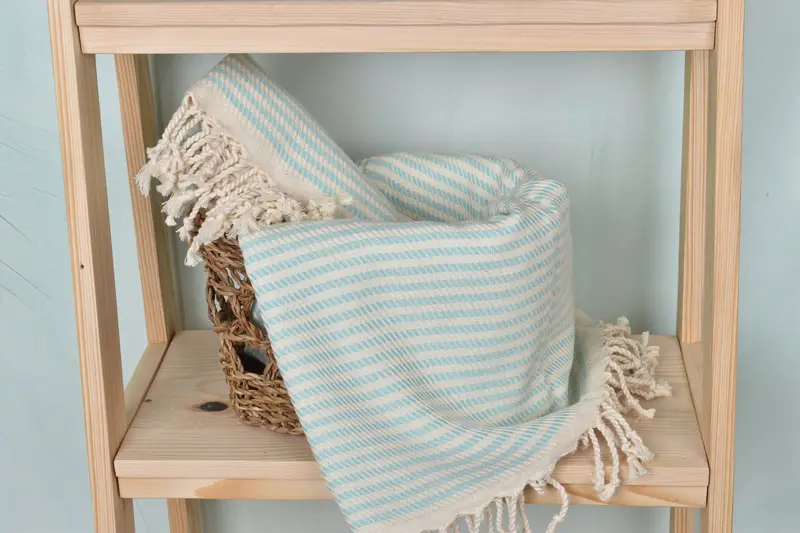 Bridesmaid Gift, Sand-free towel, Handmade Gift, Embroidery Towel, 70x40 Cotton Polka Dot Towel, Personalized Beach Towel, Embroidered Turkish Towel - 4