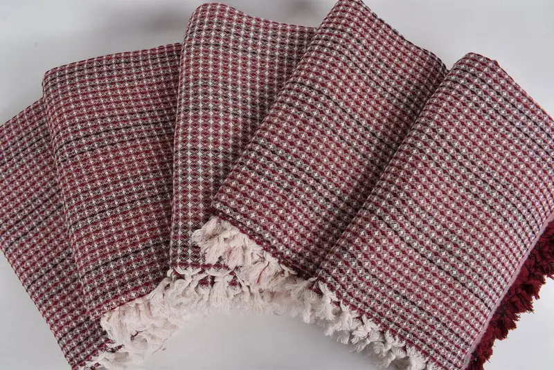 Decorative Bedspread, Bachelorette Gifts, Aesthetic Blanket, Organic Throw, 96x70 Cotton Striped Towel, Woven Blanket, Gift Boxes, Housewarming Gift - 3