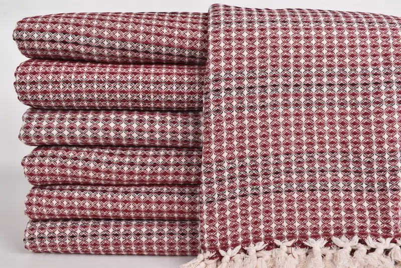 Decorative Bedspread, Bachelorette Gifts, Aesthetic Blanket, Organic Throw, 96x70 Cotton Striped Towel, Woven Blanket, Gift Boxes, Housewarming Gift - 2