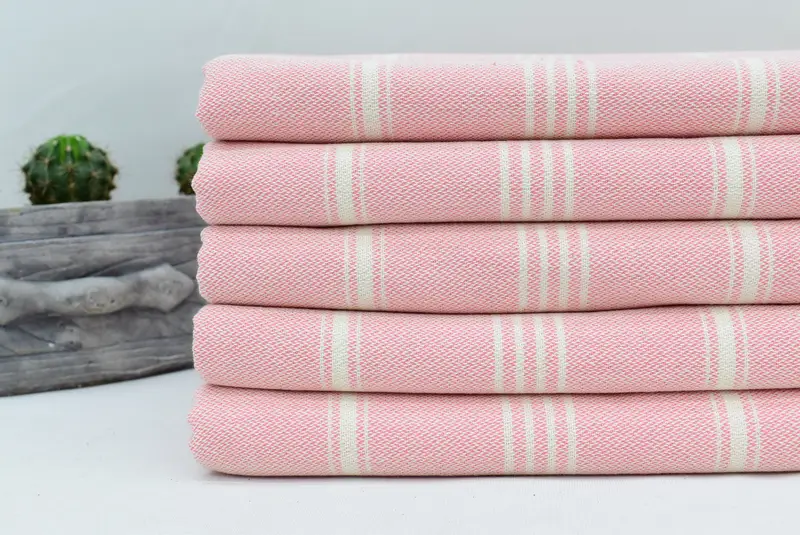 Monogram Beach Towel, Spa Towel, Valentines Day Gift Idea, Housewarming Gift, Bridesmaid Gift, Decorative Towel, 70x40 Cotton Striped Towel - 4