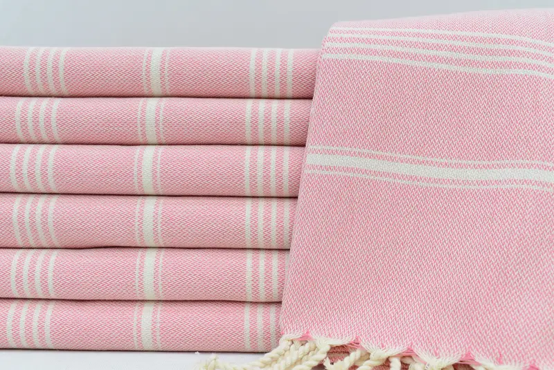 Monogram Beach Towel, Spa Towel, Valentines Day Gift Idea, Housewarming Gift, Bridesmaid Gift, Decorative Towel, 70x40 Cotton Striped Towel - 1