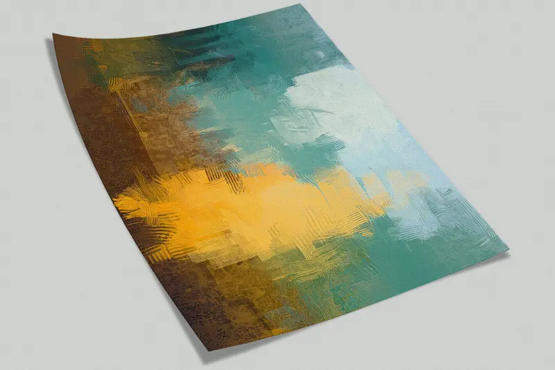 Colorful Painting, Modern Wall Poster, Oil Painting Print, Colorful Wall Poster, Modern Abstract Wall Painting, - 5