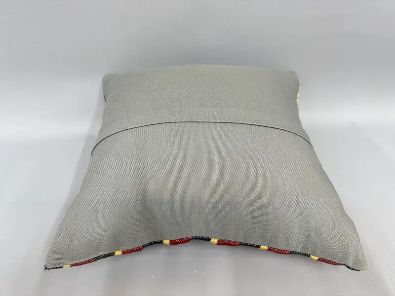 Cushion Case, Pillow for Sofa, 18x18 Red Pillow Cover, Boho Pillow Sham Cover, Outdoor Cushion, Antique Pillows, Outdoor Patio Cushion - 7