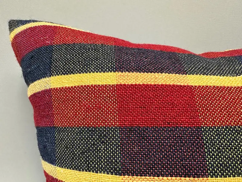 Cushion Case, Pillow for Sofa, 18x18 Red Pillow Cover, Boho Pillow Sham Cover, Outdoor Cushion, Antique Pillows, Outdoor Patio Cushion - 5