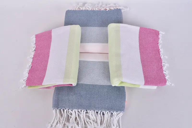 Handwoven Turkish bath towel, Custom Wedding Gifts, Gift For Her, 70x40 Cotton Striped Towel, Best Beach Towel, Customized Towels, Spa Gift Towel - 6