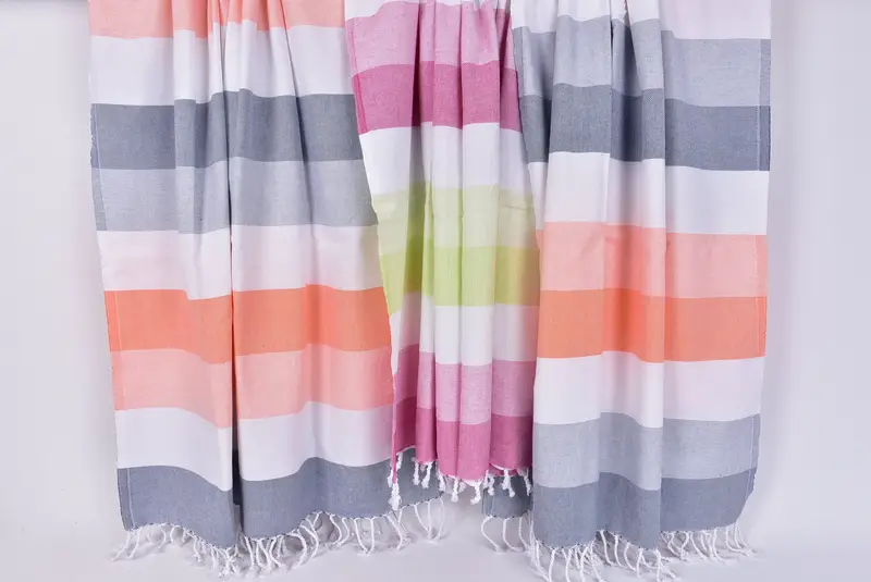 Handwoven Turkish bath towel, Custom Wedding Gifts, Gift For Her, 70x40 Cotton Striped Towel, Best Beach Towel, Customized Towels, Spa Gift Towel - 8