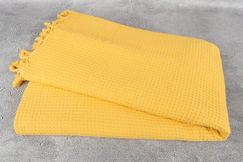 Monogram Beach Blanket, Bridesmaid Gifts, 92x68 Cotton Waffle Towel, Turkish Beach Blanket, King Size Bedspread, Monogram Blanket, Housewarming Gift - 6