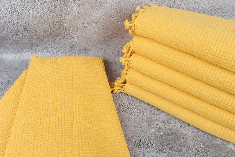 Monogram Beach Blanket, Bridesmaid Gifts, 92x68 Cotton Waffle Towel, Turkish Beach Blanket, King Size Bedspread, Monogram Blanket, Housewarming Gift - 2