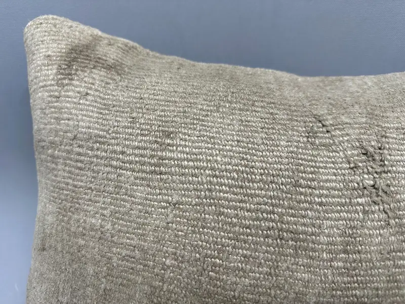 Handmade Throw Cushion Cover, Accent Throw Pillow Sham, 12x20 Brown Cushion, Turkish Pillow, Pillow Cover, Antique Pillows, Vintage Pillow - 5