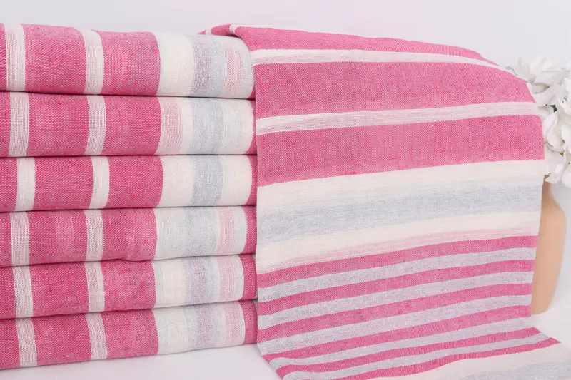 Quick-Dry Beach Towel, Best Friend Gift Ideas, Personalized Wedding Gift, Turkish Towel USA, 68x40 Cotton Striped Towel, Custom Wedding Towel - 2