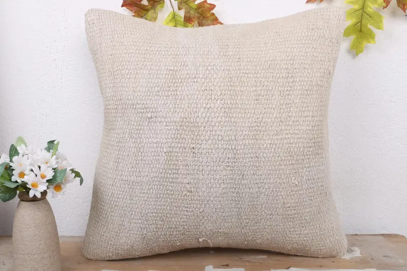 Home Decor Pillow, Turkish Pillow, Decorative Throw Cushion Case, 18x18 White Pillow, Traditional Cushion Case, Pillow, Pillow for Couch - 2