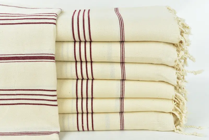Custom Beach Towel, Custom Turkish Towel, 70x40 Linen Striped Towel, Traditional Turkish peshtemal for hammam, Thin towel, Beach towel, Custom Gifts - 1