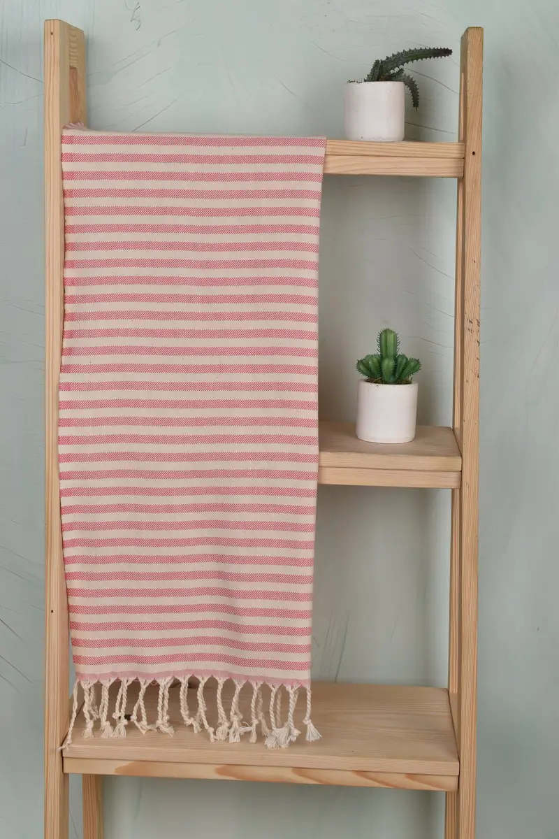 40x24 Cotton Striped Towel, First Wedding Anniversary Gift, Turkish Hand Towel, Wedding Gift, Monogram Kitchen Towel, Bachelor Party Favors - 8