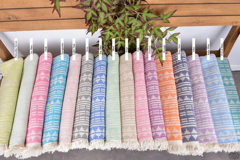 Bachelorette Party Favor, Fouta towel, 70x40 Cotton Kilim Design Towel, Organic towel, Personalized Towel Gift, Soft towel, Girl Trip Party Favor - 2