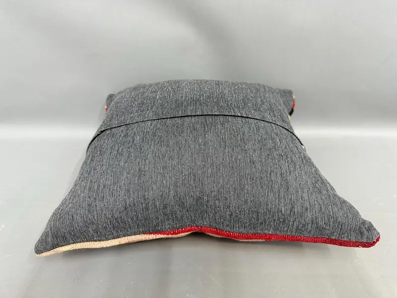 18x18 Red Pillow Case, Ethnical Kilim Rug Pillow, Pillow, Handmade Kilim Cushion, Pillow for Couch, Sofa Bolster Pillow, Sofa Bolster Cushion Cover - 7