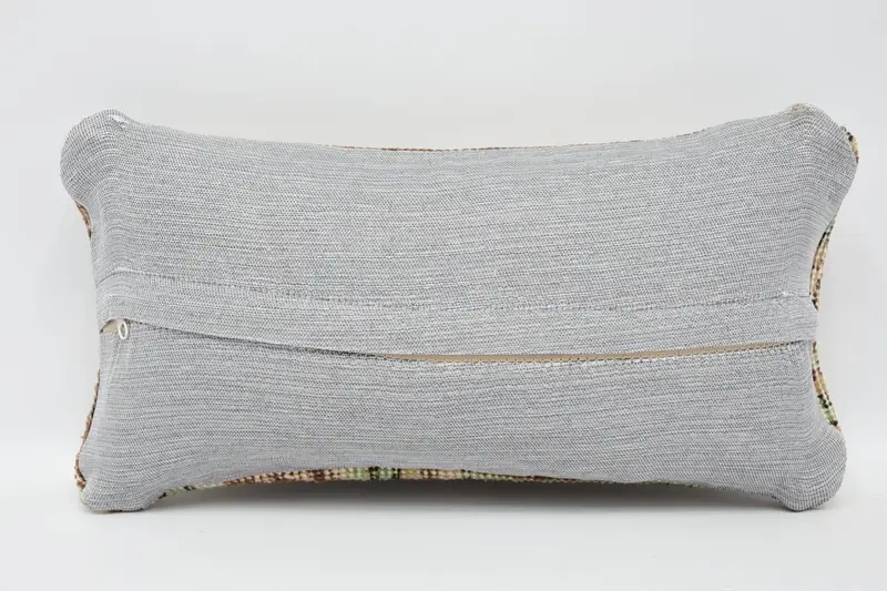8x16 Green Pillow Case, Boho Pillow, Vintage Pillow Case, Kilim Pillow, Pillow Cover, Ethnical Kilim Rug Pillow, Cotton Pillow - 6