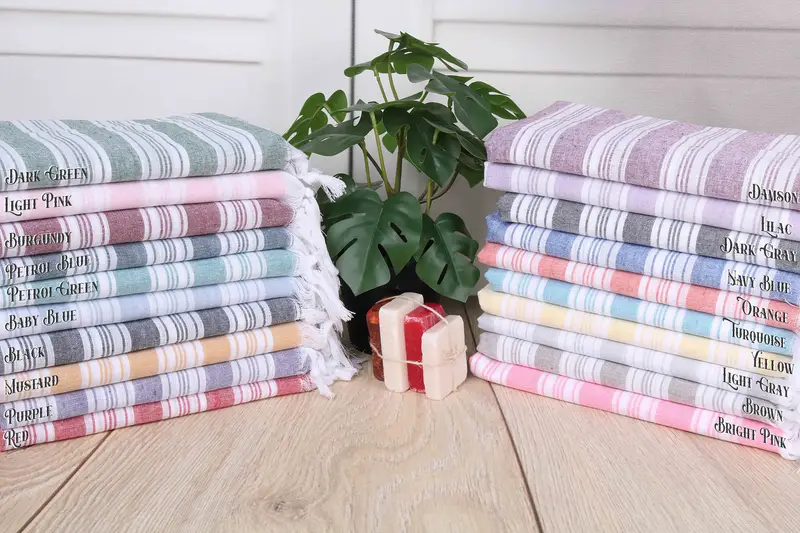 Personalized Wedding Gift Turkish Towel Monogram, 37x65 Inches