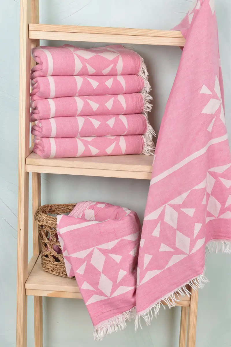 Lightweight Turkish towel, Gift For Coworker, 68x36 Cotton Compass Rose Design Towel, Best Beach Towel, Personalized Gift, Beach Theme Wedding Gift - 4