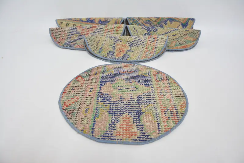 Blue and Red Kilim Placemat, Ethnic Dining Accessory