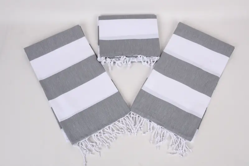70x40 Cotton Striped Towel, Custom Gifts, Eco-Friendly Turkish Towel, Absorbent towel, Beach Wedding Favor, Quick-Dry Beach Towel, Lightweight towel - 6