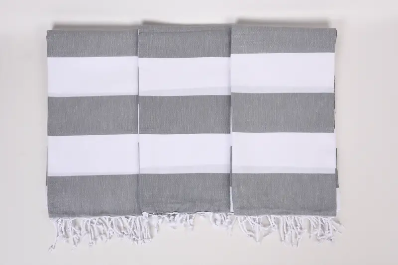 70x40 Cotton Striped Towel, Custom Gifts, Eco-Friendly Turkish Towel, Absorbent towel, Beach Wedding Favor, Quick-Dry Beach Towel, Lightweight towel - 7