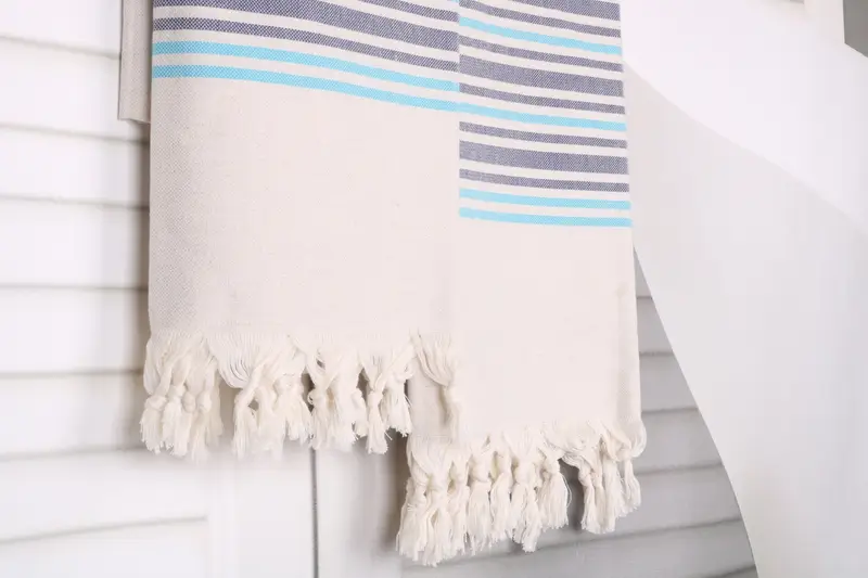 Beach Towel Bulk, Monogrammed Beach Towel, Hammam towel, Sand-Resistant Peshtemal, Bridal Shower Favor, 70x40 Linen Striped Towel, Kids Beach Towel - 8