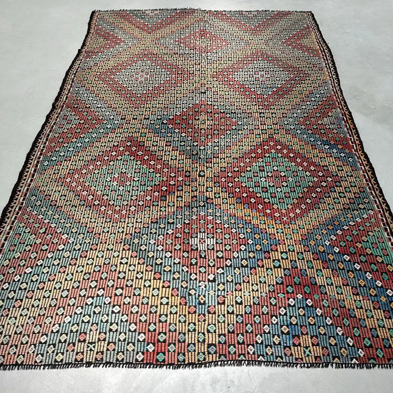 Kırmızı Çiçekli Halı, 6,3x9,8 ft Canlı Dekor